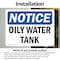 Signmission Oily Water Tank, 14 in W x Rectangle, Vinyl Decal OS-2PACK-NS-D-1014-L-16977 - alternate 3